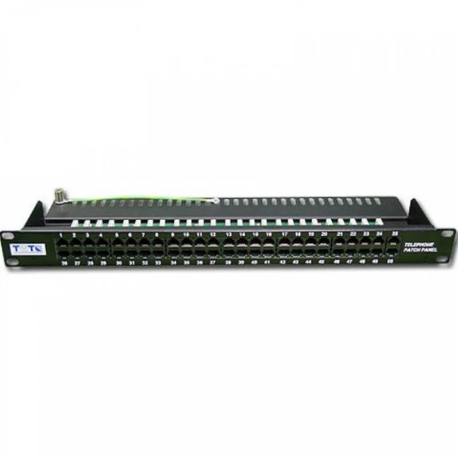 LANMASTER TWT-PP50TEL12 Патч-панель TWT телефонная. 19". 1U. 50 портов RJ-12