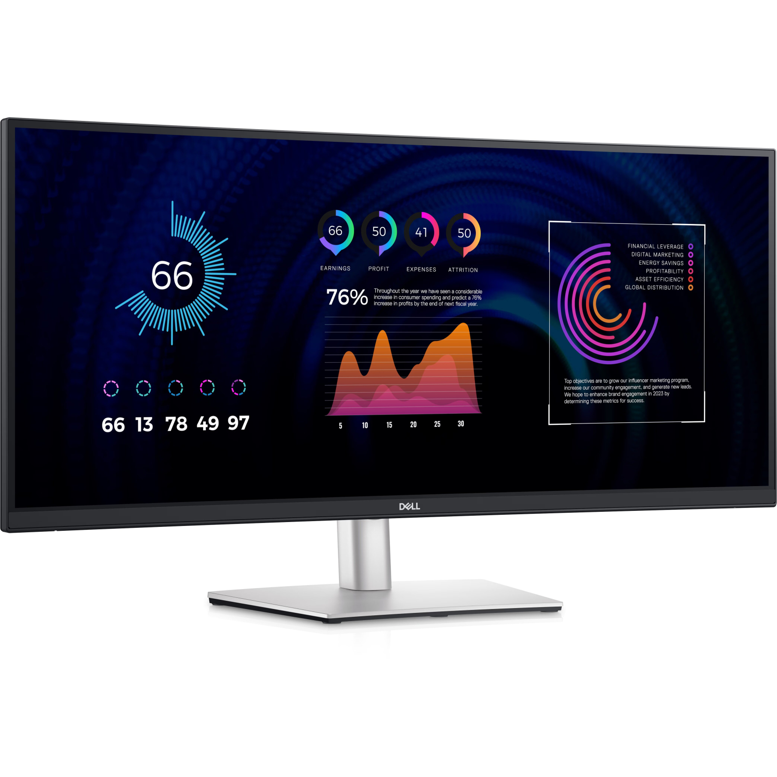 Dell P3424WE Монитор 34" Curved S/BK(IPS;21:9;3440x1440x60Hz;300cd/m2;1000:1;5ms;178/178;1.07bill;DP1.2(HDCP2.3)HDMI2.3,Type-C,5xUSB