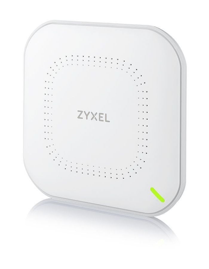 Zyxel NWA50AX-EU0102F Гибридная точка доступа NebulaFlex NWA50AX, WiFi 6, 802.11a/b/g/n/ac/ax (2,4 и 5 ГГц), MU-MIMO, антенны 2x2, до 575+1200 Мбит/с, 1xLAN GE, PoE, без поддержки Captive portal и WPA-Enterprise, защ