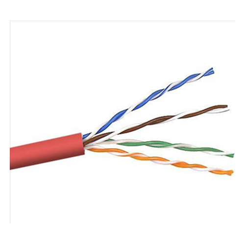 Кабель Кабель LANMASTER патч-кордовый UTP, 4x2, кат 5E, 350Mhz, LSZH, красный, 305 м