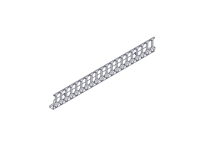Vertical cable manager Systeme Electric, Excelente series, 42U, plastic fingers, single row, for mounting in a mounting channel