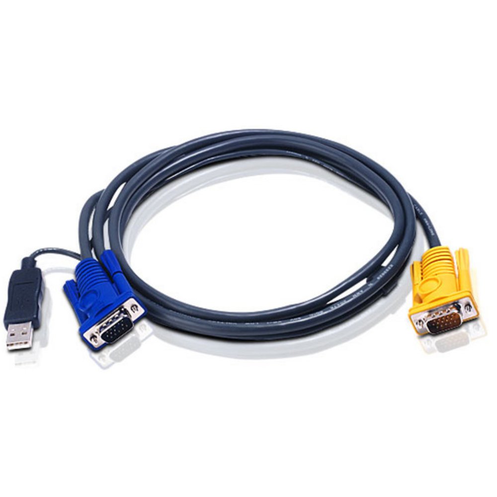 Aten 2L-5202UP Кабель Intelligent CABLE HD15M/USBAM-