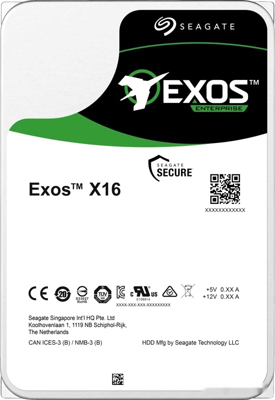 Seagate ST10000NM002G Жесткий диск Exos X16 HDD 3.5"
