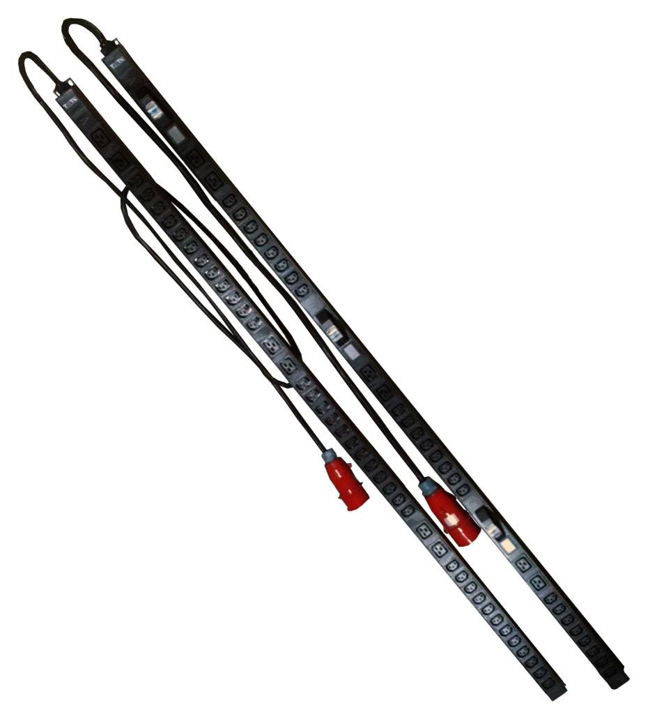LANMASTER TWT-PDV3-6x36-16A Блок розеток вертикальный 3-фазный 6xC19