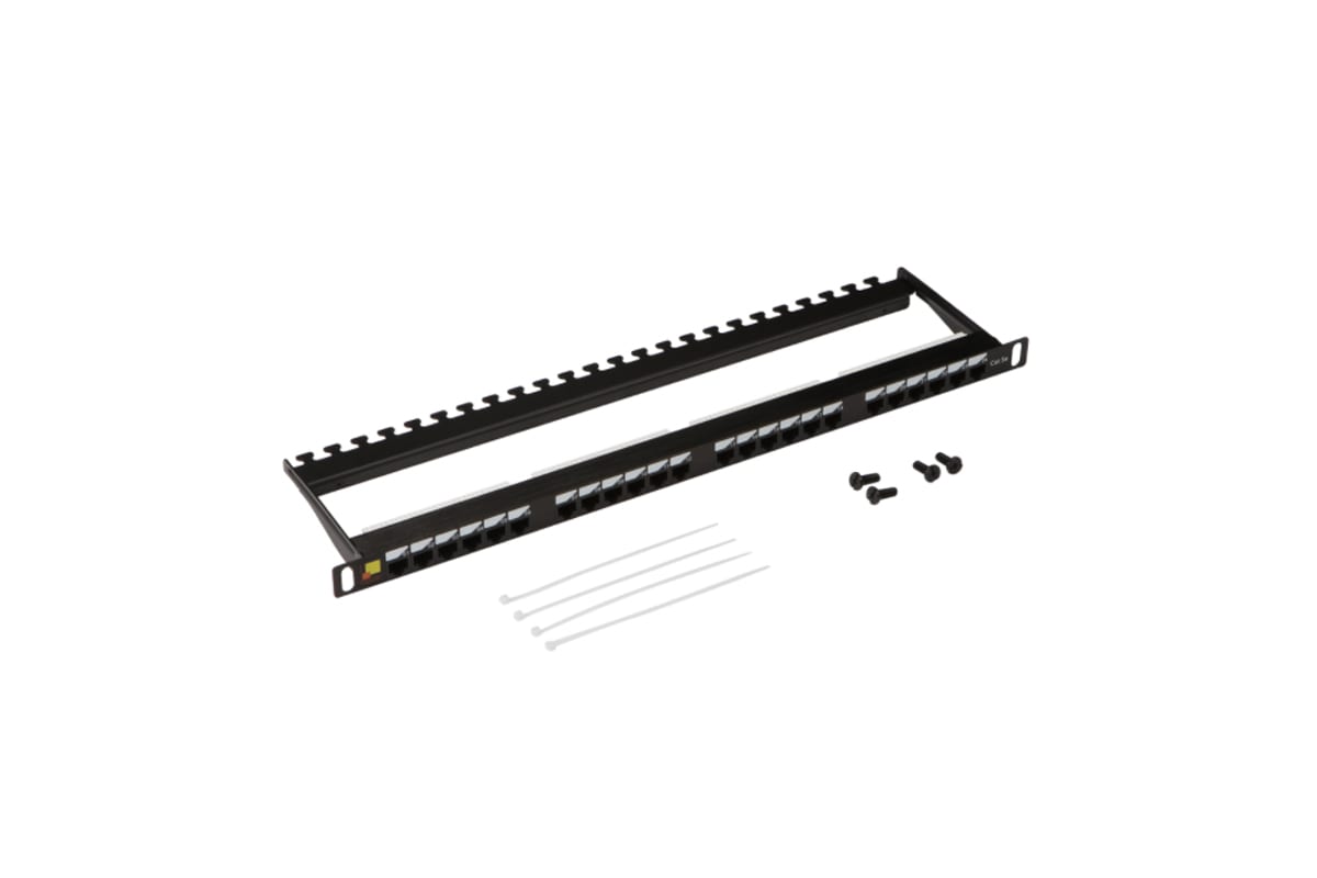 LANMASTER LAN-PPC24U5E Патч-панель компактная 24 порта, UTP, кат.5E, 0.5U