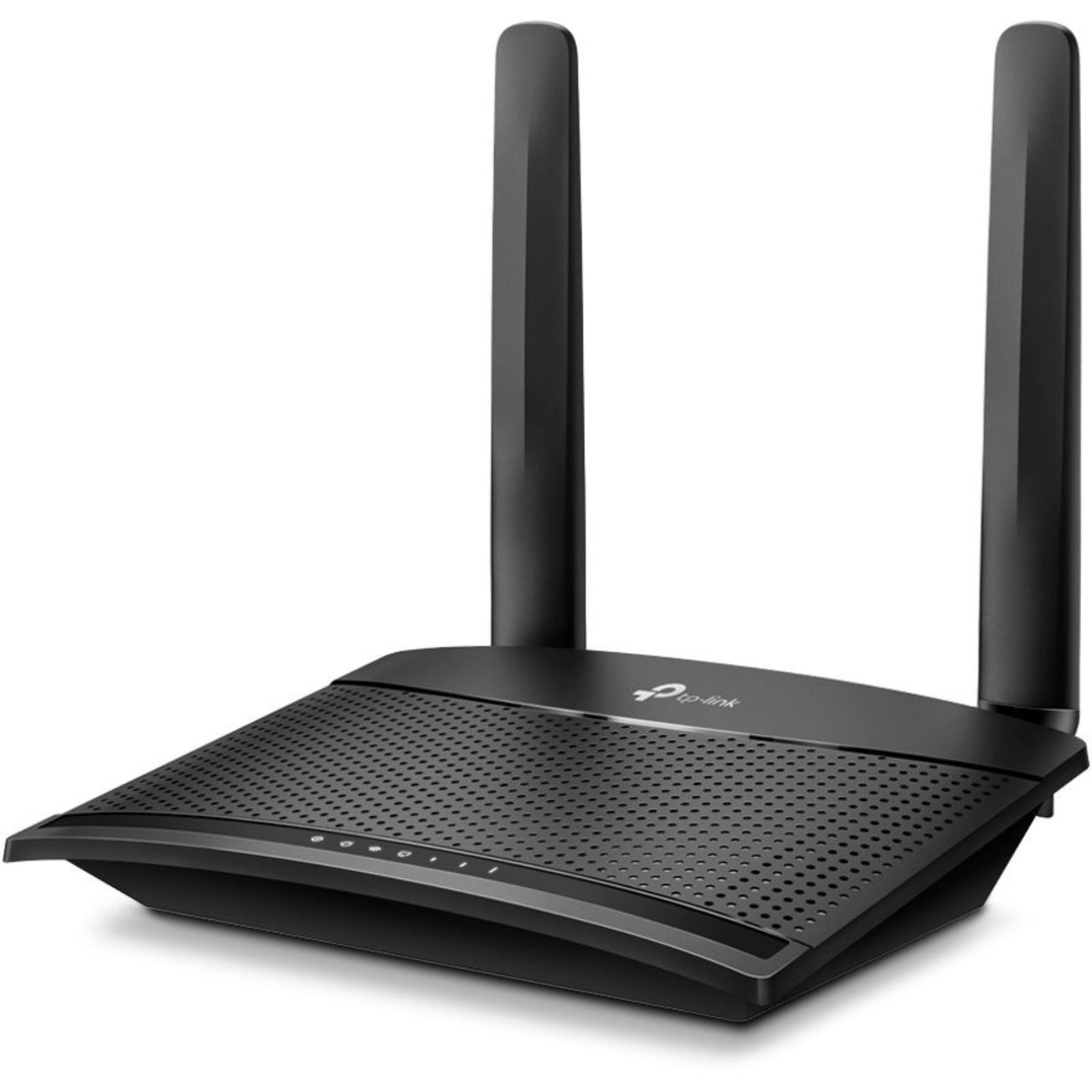 TP-Link TL-MR100 Роутер беспроводной N300 10/100BASE-TX/4G(3G) cat.4 черный