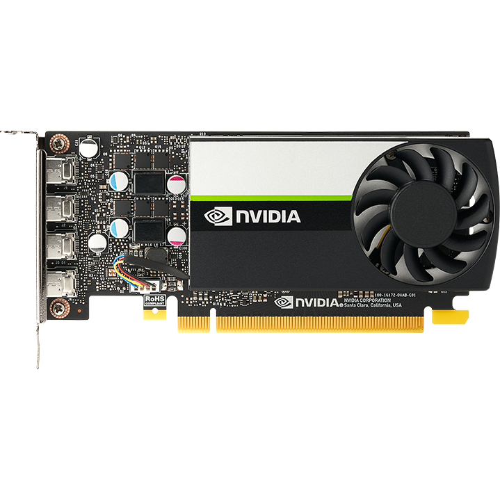 Видеокарта/ VGA NVIDIA QUADRO T1000 8GB, GDDR6/128-bit, PCIe 3.0, 4xmDP, 1-slot, BOX/RTL/PB