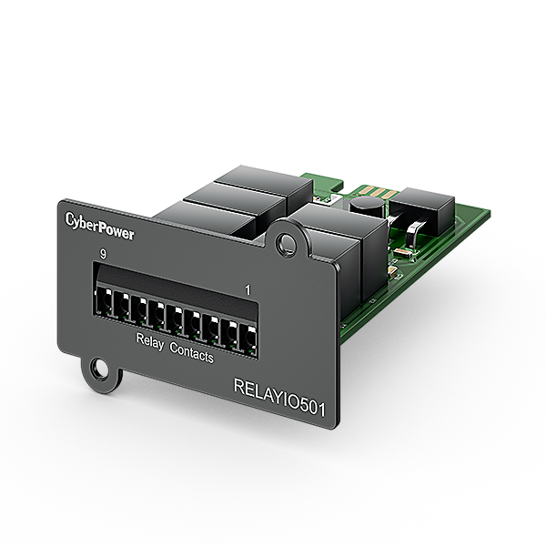 Релейная карта управления CyberPower RELAYIO501/ Dry contact relay card for OL, OLS, PR, OR series UPSs, 0.54x0.36x0.76m., 0.052kg.