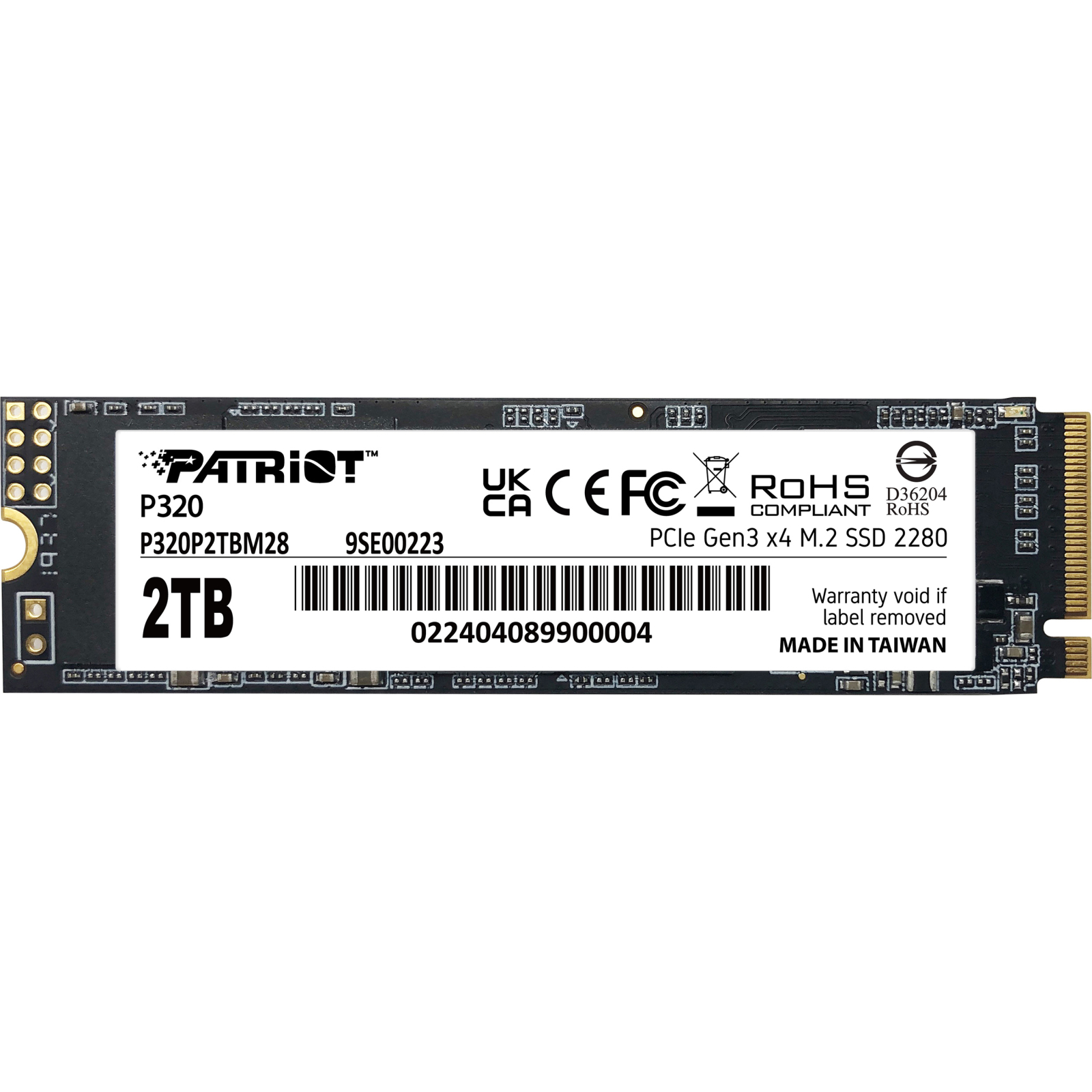 PATRIOT P320P2TBM28 твёрдотельный накопитель