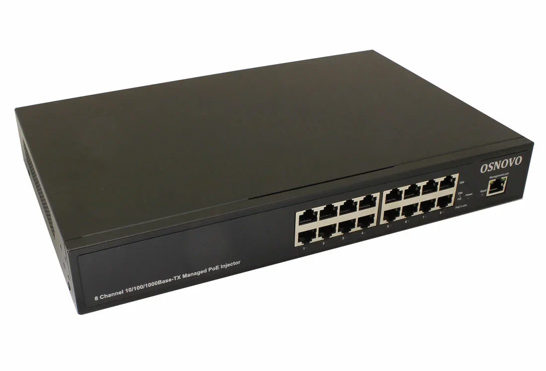 OSNOVO Midspan-8/150RGM OSNOVO PoE-инжектор