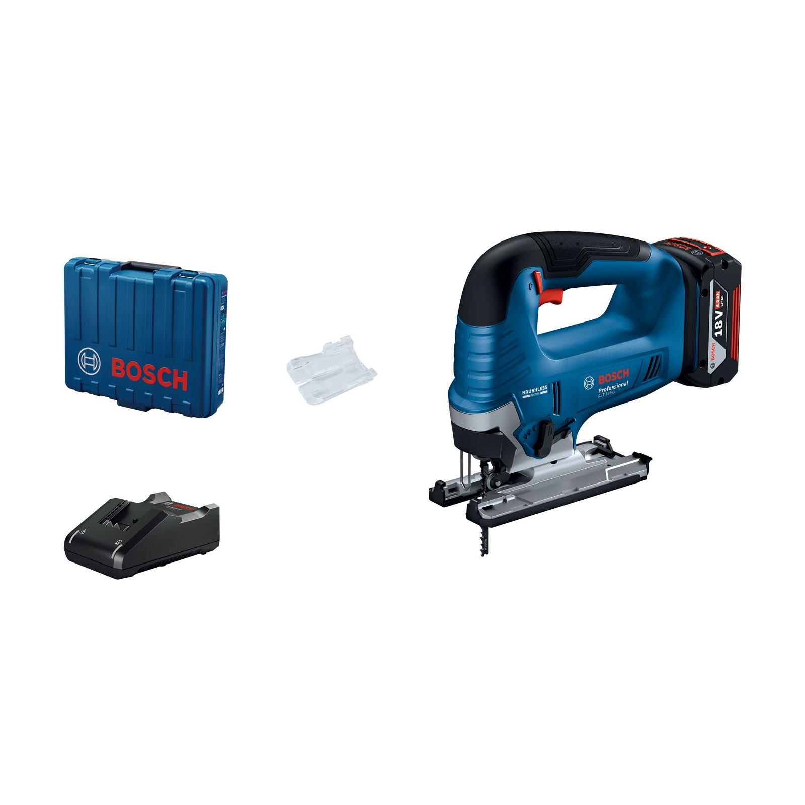 Лобзик Bosch GST 185-LI +1пил. 3500ходов/мин от аккумулятора (кейс в комплекте)