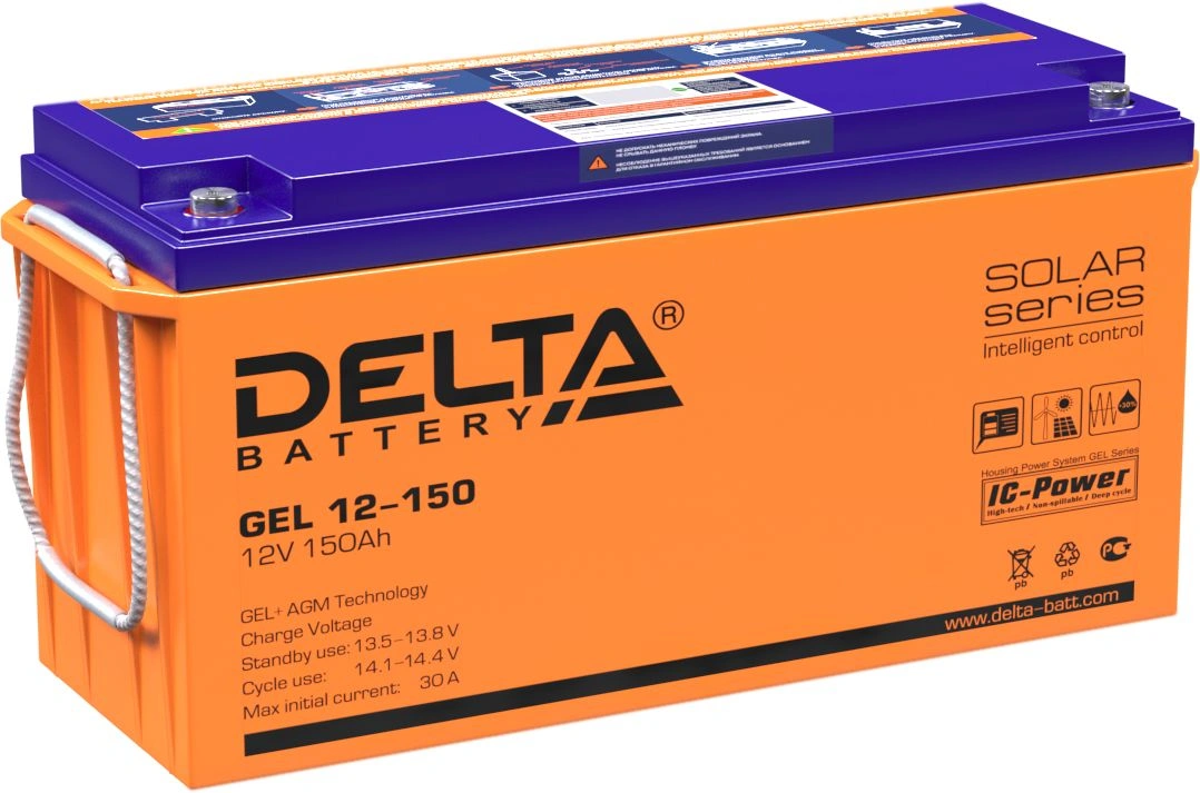 Delta Battery GEL 12-150 Аккумуляторная батарея Delta для ИБП (12V 150Ah)