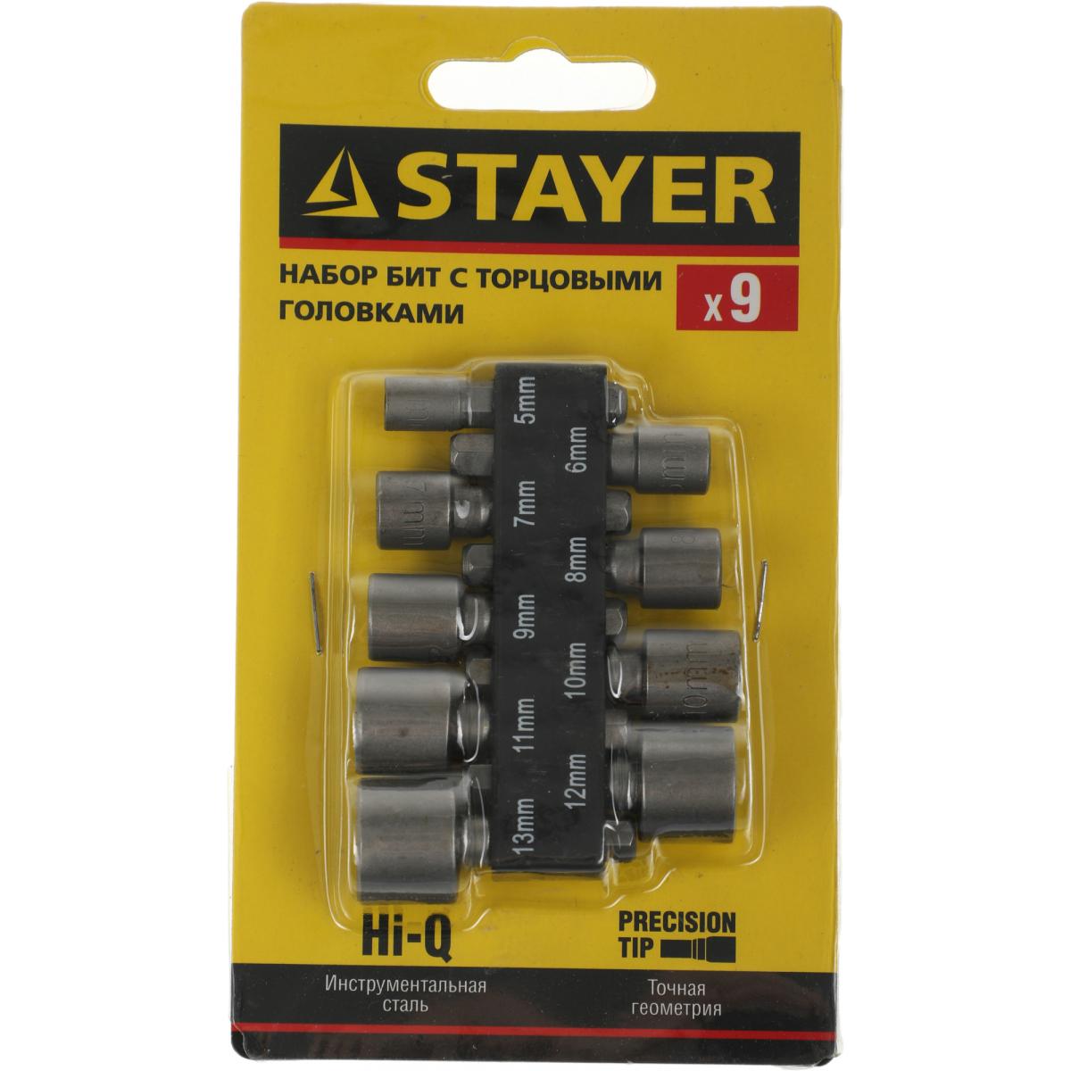 Набор бит Stayer 26089-H9 (9пред.) для шуруповертов Набор бит Stayer 26089-H9 (9пред.) для шуруповертов