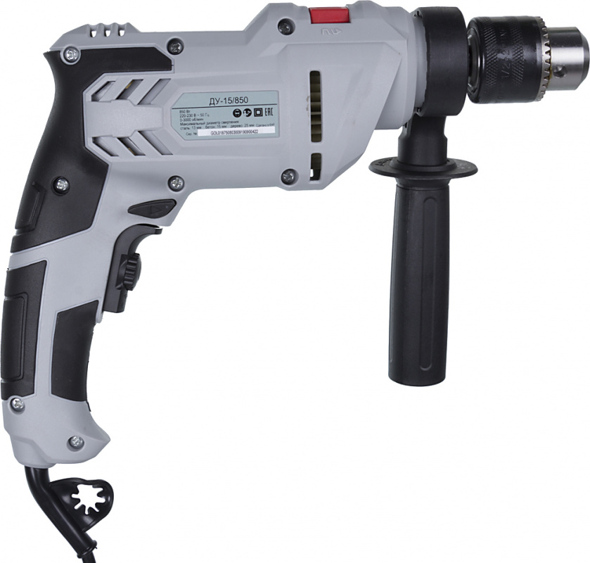 Дрель ударная Ресанта ДУ-15/850 850Вт патрон:кулачковый реверс (75/8/3) Дрель ударная Ресанта ДУ-15/850 850Вт патрон:кулачковый реверс (75/8/3)