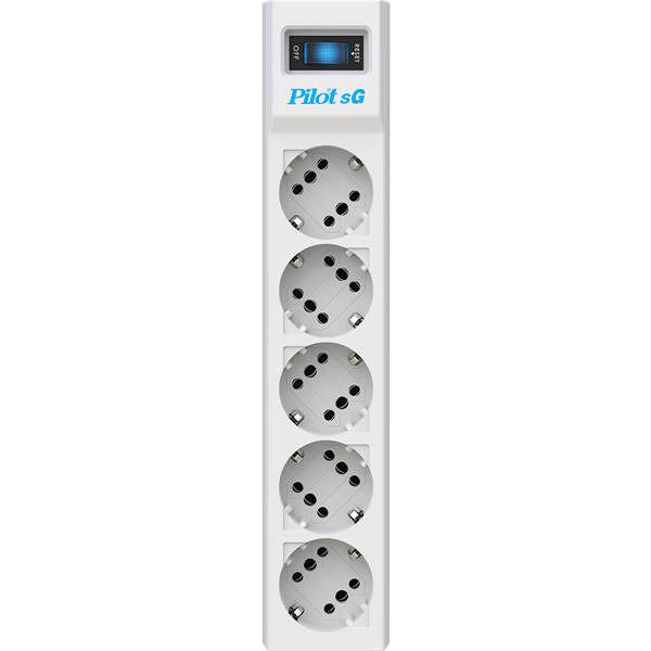 Pilot sG 10m Сетевой фильтр sG 10м, 5 розеток Pilot sG 10m Сетевой фильтр sG 10м, 5 розеток