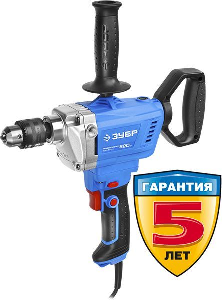 Дрель-миксер Зубр ЗДМ-820 РМ 820Вт патрон:кулачковый реверс Дрель-миксер Зубр ЗДМ-820 РМ 820Вт патрон:кулачковый реверс