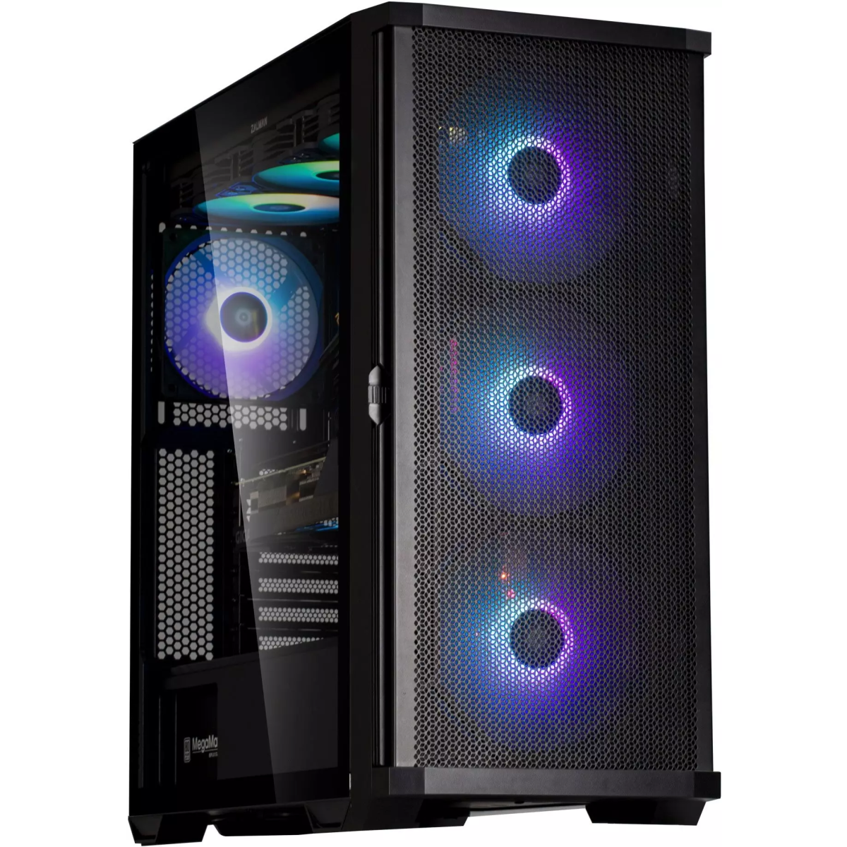 Zalman Z10 PLUS Корпус ATX, BLACK, WINDOW, Zalman Z10 PLUS Корпус ATX, BLACK, WINDOW,