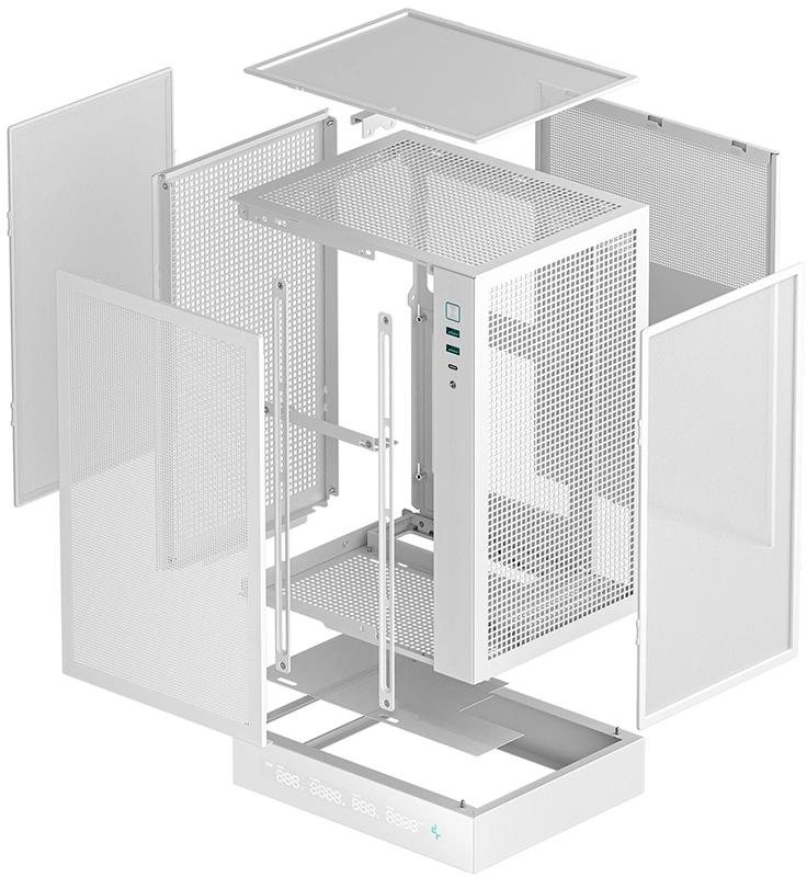 Deepcool CH170 DIGITAL WH Корпус без БП белый, Deepcool CH170 DIGITAL WH Корпус без БП белый,