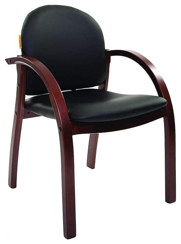 Офисное кресло Chairman 659 черный матовый (искусственная кожа/темный орех) Офисное кресло Chairman 659 черный матовый (искусственная кожа/темный орех)