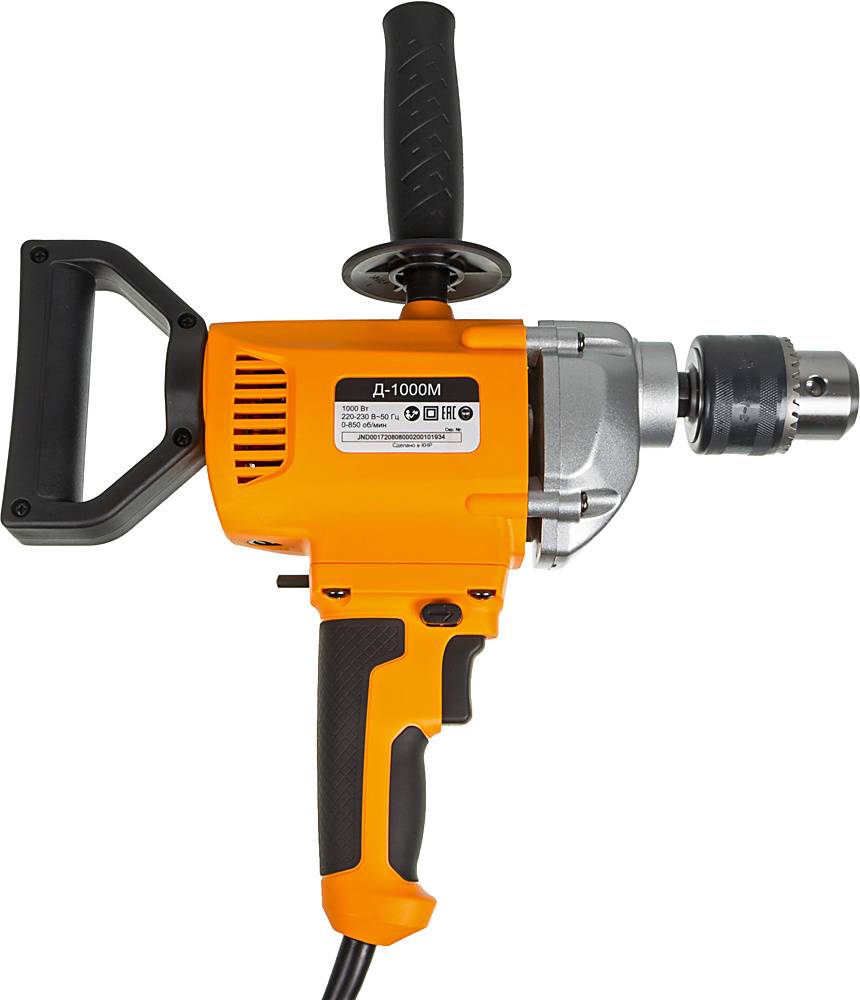Дрель-миксер Вихрь Д-1000М 1000Вт ключевой реверс (72/8/8) Дрель-миксер Вихрь Д-1000М 1000Вт ключевой реверс (72/8/8)