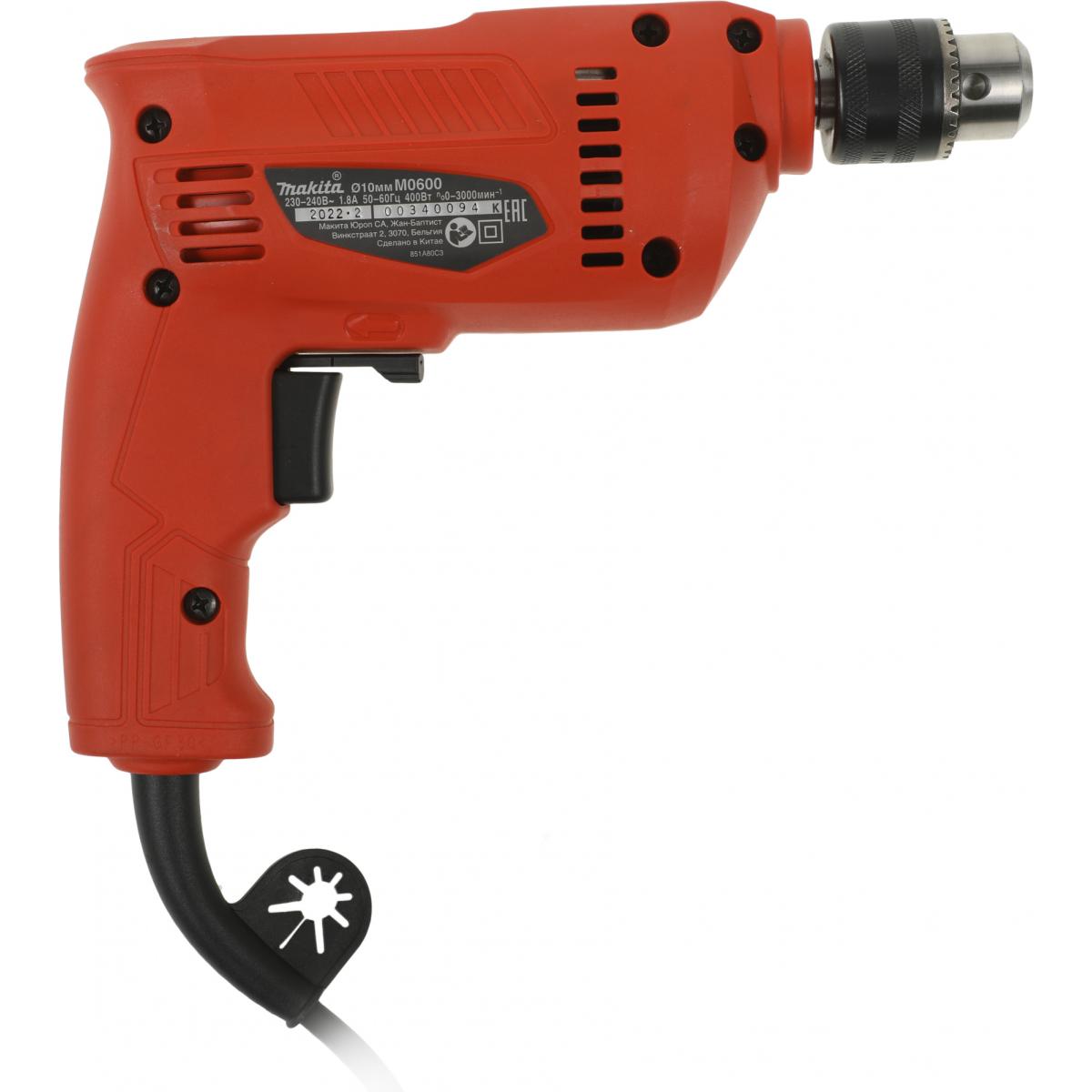 Дрель безударная Makita M0600 350Вт ключевой реверс Дрель безударная Makita M0600 350Вт ключевой реверс