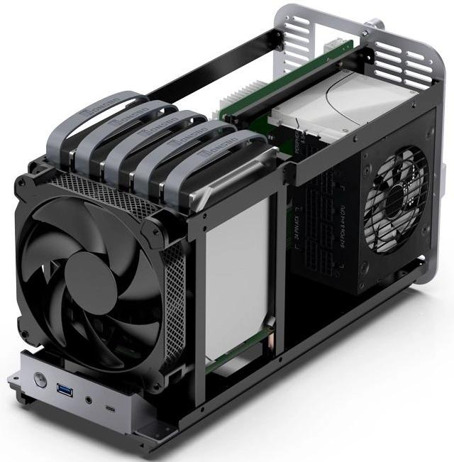 Jonsbo N1 Gray Корпус без блока питания/ Case N1 Desktop SFF, Jonsbo N1 Gray Корпус без блока питания/ Case N1 Desktop SFF,