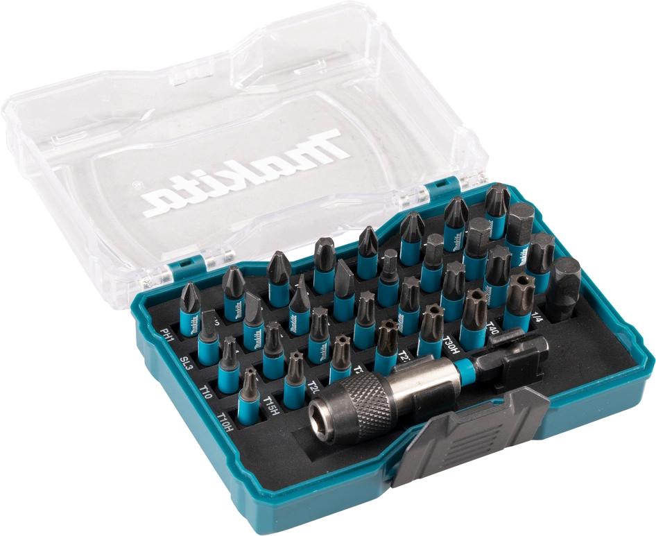 Набор бит и сверл Makita E-12441 универсал. Дл=6.35мм (33пред.) для шуруповертов Набор бит и сверл Makita E-12441 универсал. Дл=6.35мм (33пред.) для шуруповертов