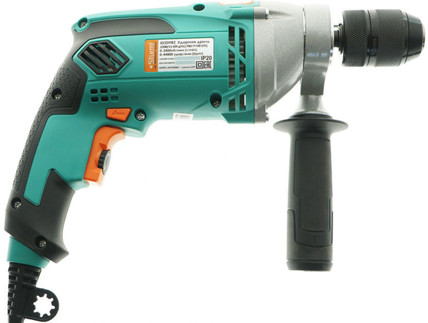 Дрель ударная Sturm! ID209BZ 980Вт патрон:быстрозажимной реверс Дрель ударная Sturm! ID209BZ 980Вт патрон:быстрозажимной реверс
