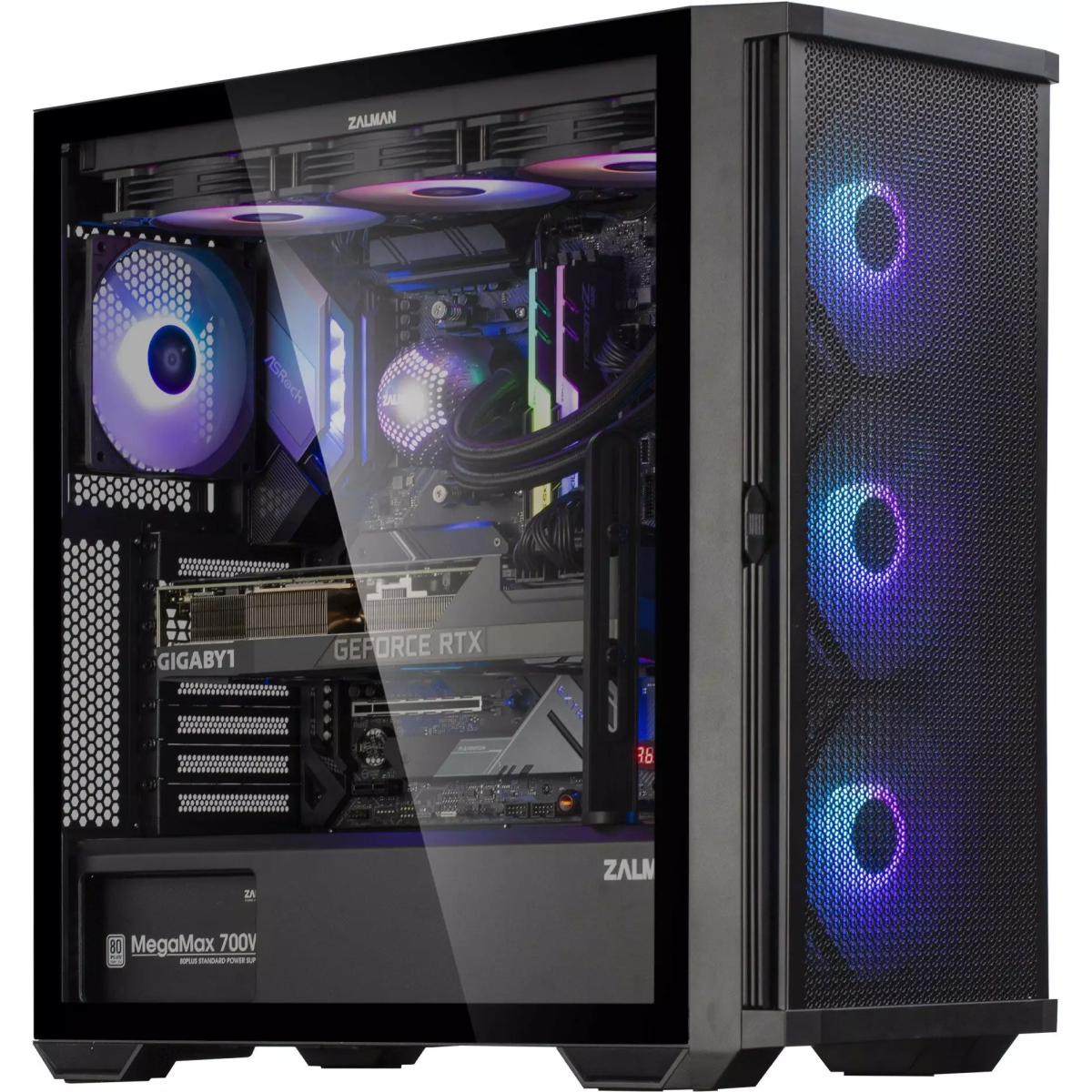 Zalman Z10 PLUS Корпус ATX, BLACK, WINDOW, Zalman Z10 PLUS Корпус ATX, BLACK, WINDOW,