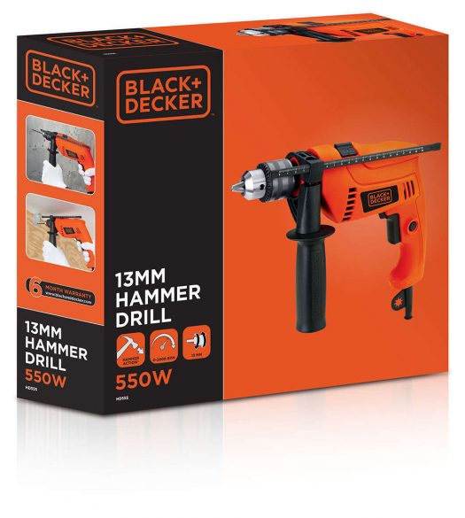 Дрель ударная Black+Decker HD555-RU 550Вт патрон:быстрозажимной реверс Дрель ударная Black+Decker HD555-RU 550Вт патрон:быстрозажимной реверс