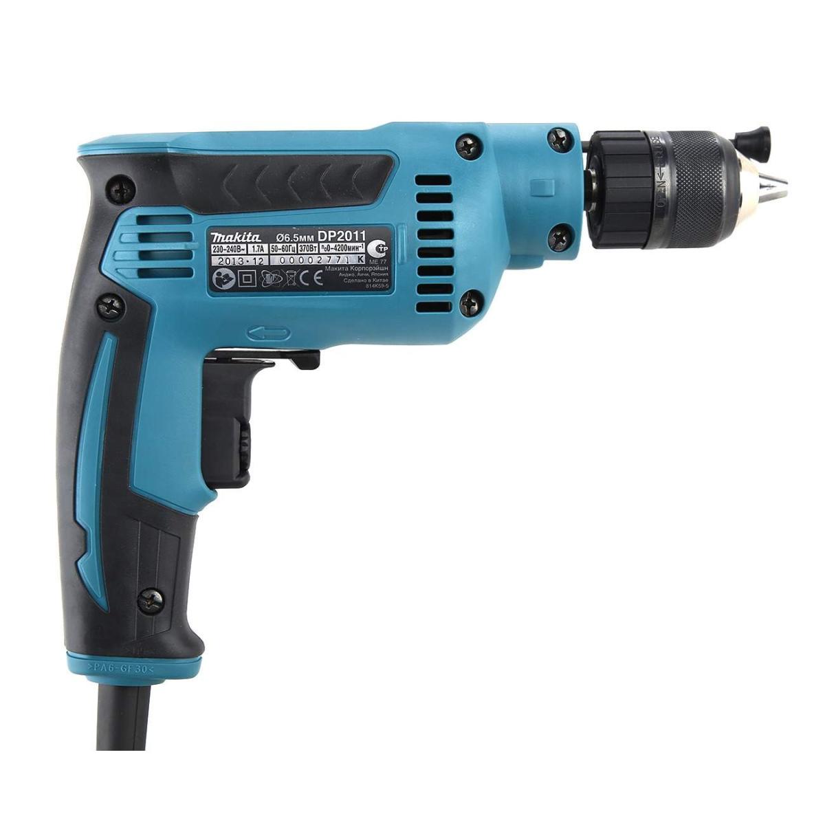 Дрель безударная Makita DP2011 370Вт патрон:быстрозажимной реверс Дрель безударная Makita DP2011 370Вт патрон:быстрозажимной реверс