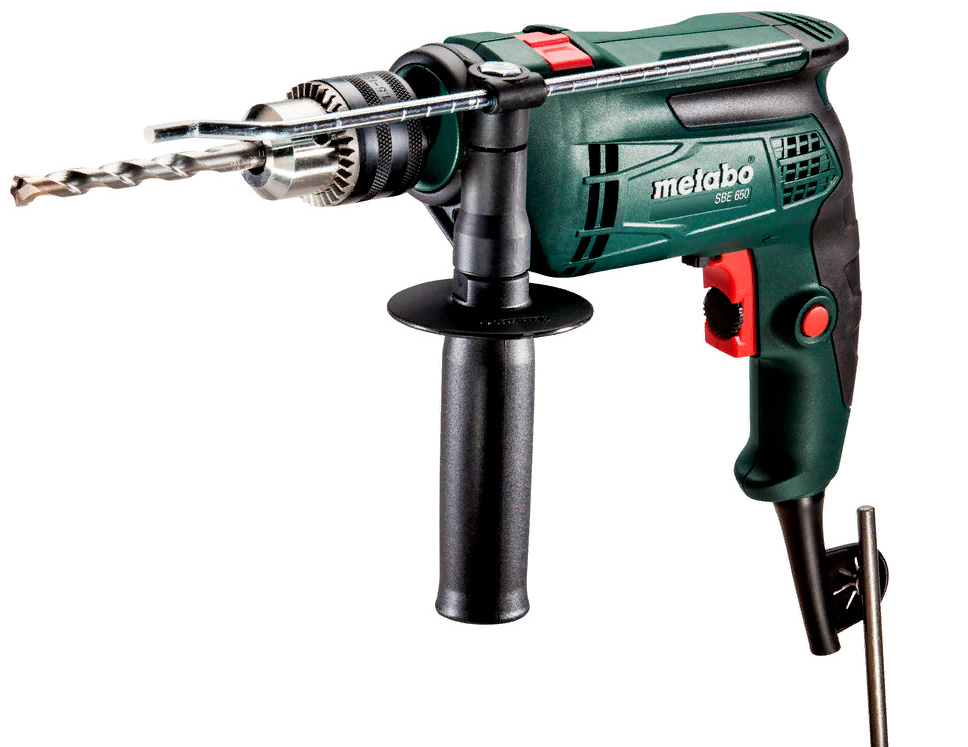 Дрель ударная Metabo SBE 650 650Вт ключевой реверс (600742000) Дрель ударная Metabo SBE 650 650Вт ключевой реверс (600742000)