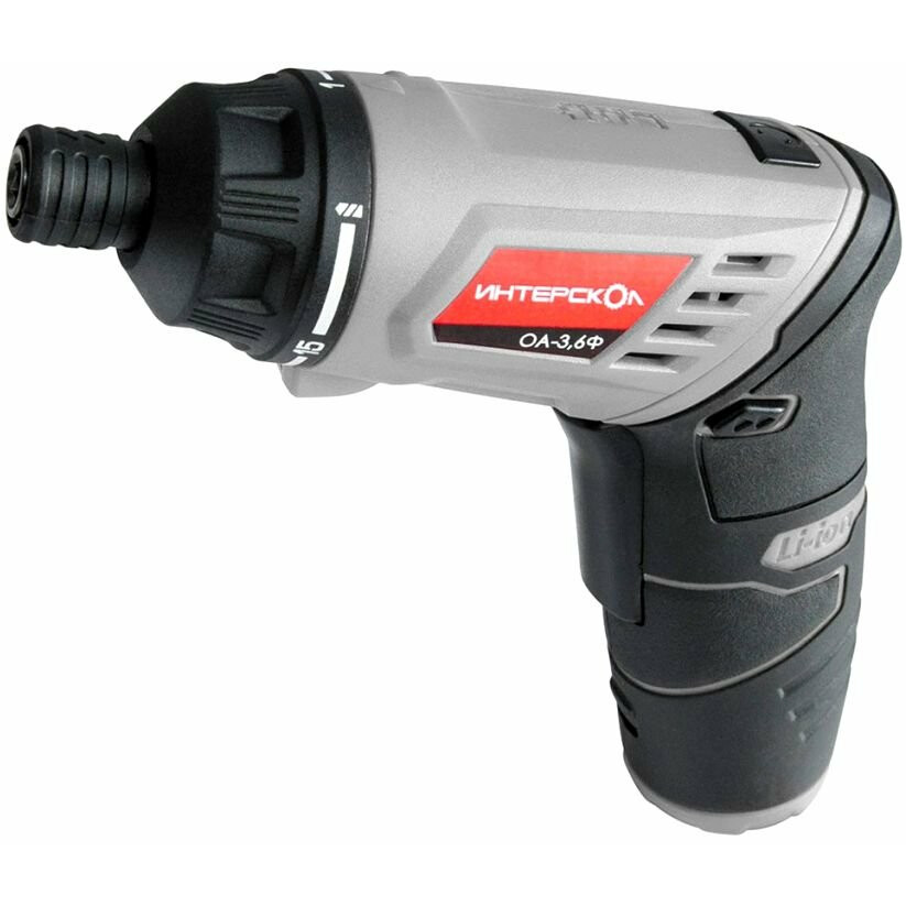 Отвертка аккум. Интерскол ОА-3.6Ф аккум. патрон:шестигранник 6.35 мм (1/4) (кейс в комплекте) (433.0.1.00) Отвертка аккум. Интерскол ОА-3.6Ф аккум. патрон:шестигранник 6.35 мм (1/4) (кейс в комплекте) (433.0.1.00)