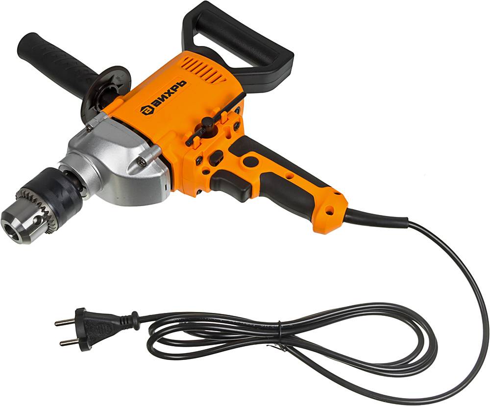 Дрель-миксер Вихрь Д-1000М 1000Вт ключевой реверс (72/8/8) Дрель-миксер Вихрь Д-1000М 1000Вт ключевой реверс (72/8/8)