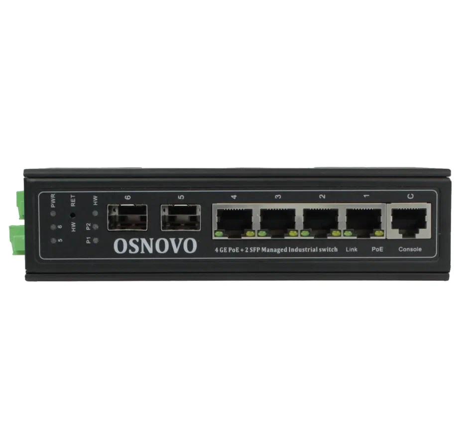 OSNOVO SW-80402/ILS(port 90W180W) Промышленный PoE коммутатор Gigabit Ethernet OSNOVO SW-80402/ILS(port 90W180W) Промышленный PoE коммутатор Gigabit Ethernet