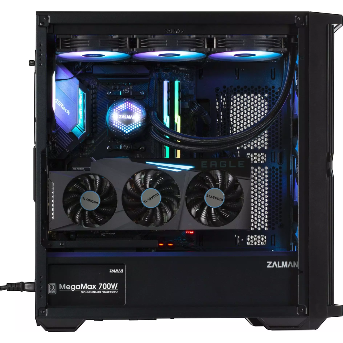 Zalman Z10 PLUS Корпус ATX, BLACK, WINDOW, Zalman Z10 PLUS Корпус ATX, BLACK, WINDOW,