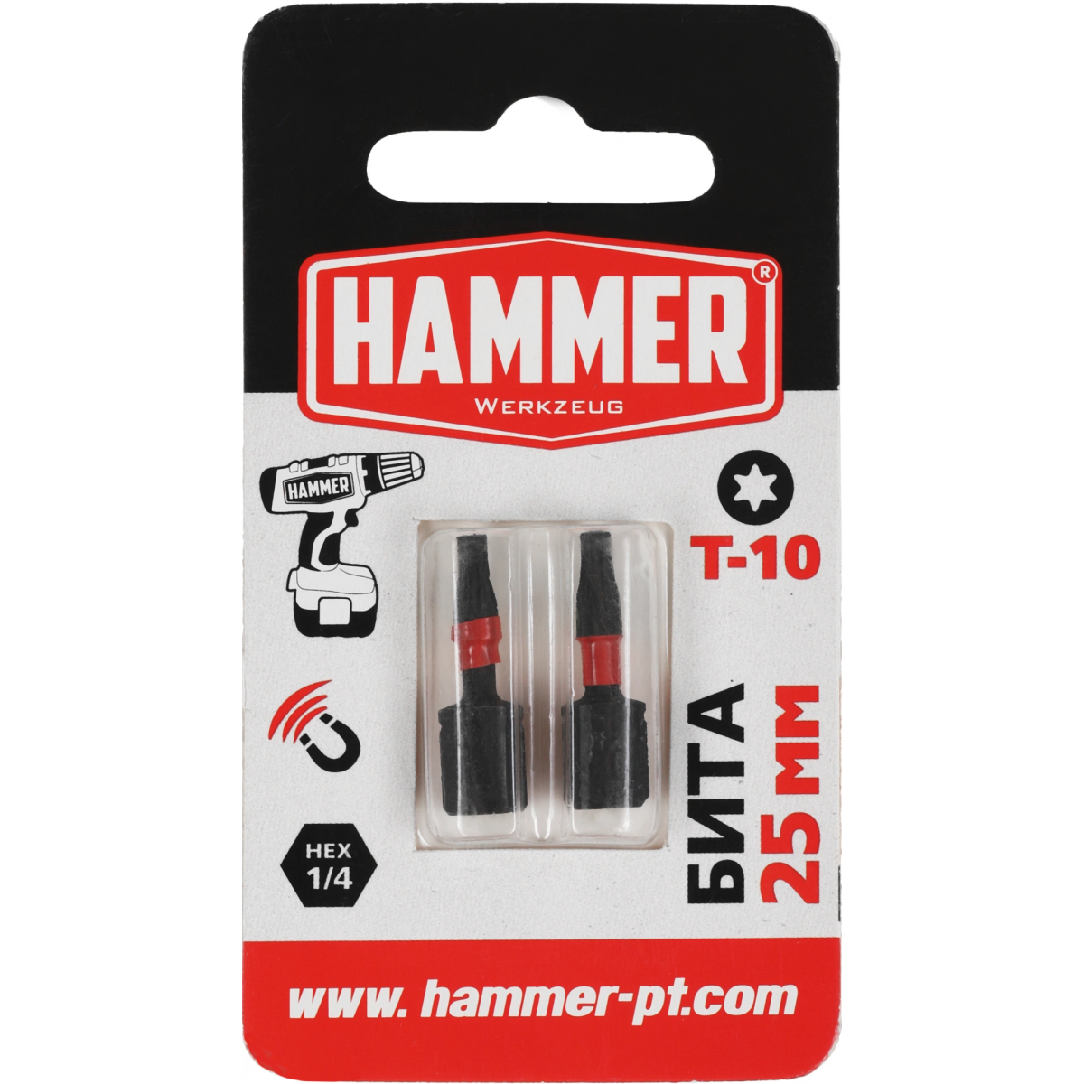 Набор бит Hammer 203-179 универсал. Дл=25мм (2пред.) для шуруповертов Набор бит Hammer 203-179 универсал. Дл=25мм (2пред.) для шуруповертов