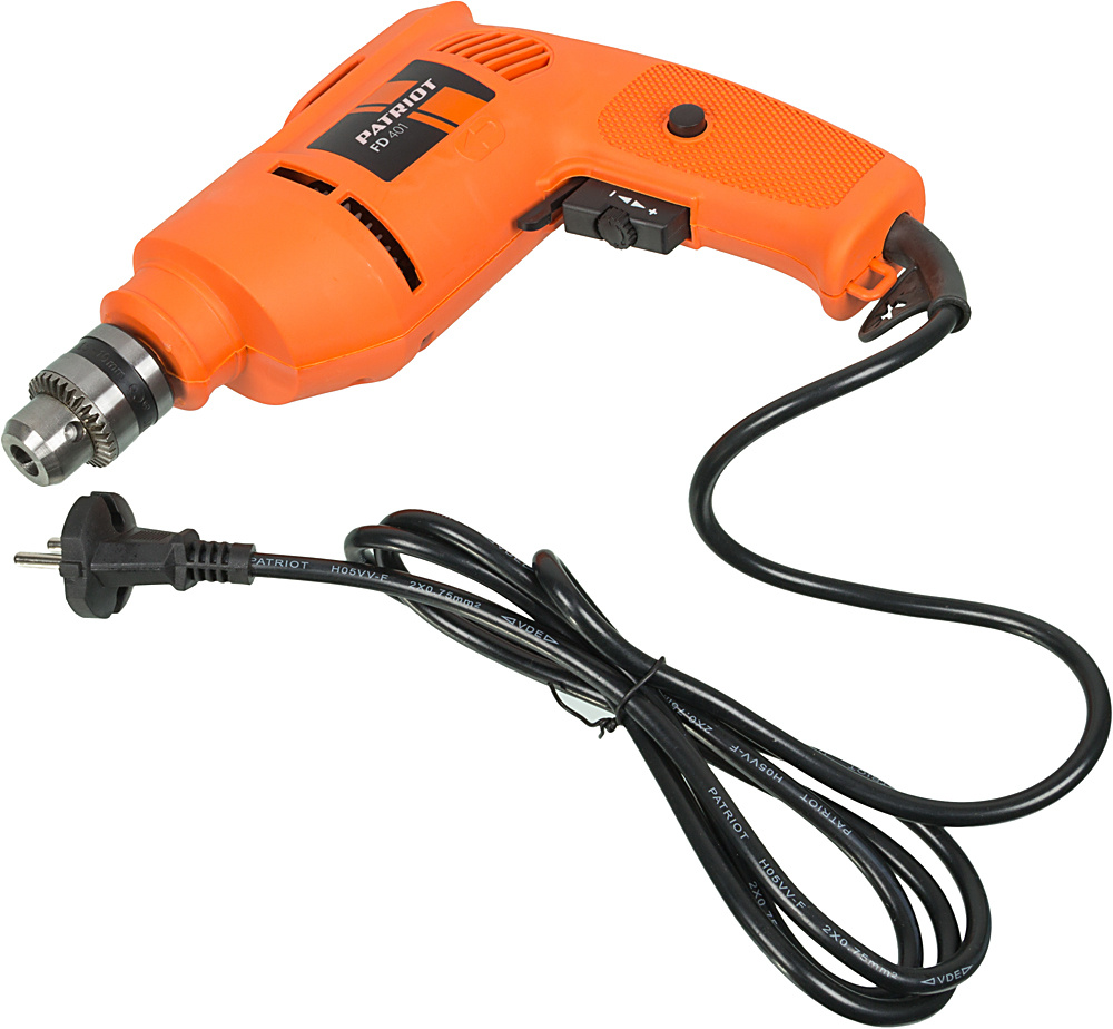 Дрель безударная Patriot FD 401 THE ONE 420Вт патрон:кулачковый реверс (120301401) Дрель безударная Patriot FD 401 THE ONE 420Вт патрон:кулачковый реверс (120301401)