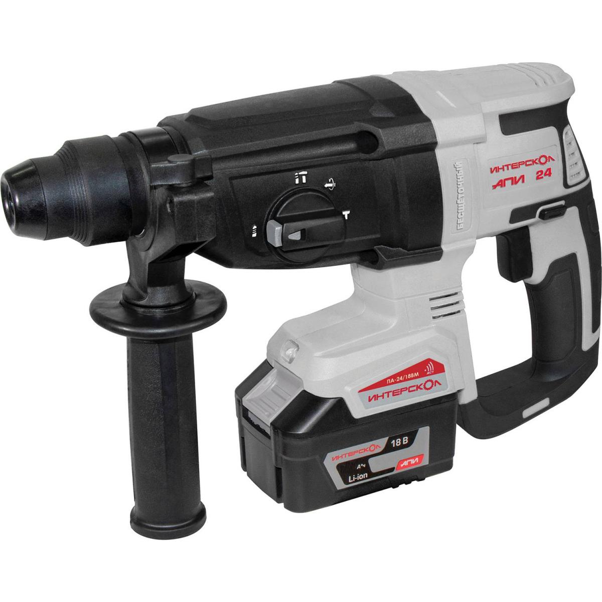 Перфоратор Интерскол ПА-24/18ВМ патрон:SDS-plus уд.:2.6Дж аккум. (кейс в комплекте) Перфоратор Интерскол ПА-24/18ВМ патрон:SDS-plus уд.:2.6Дж аккум. (кейс в комплекте)