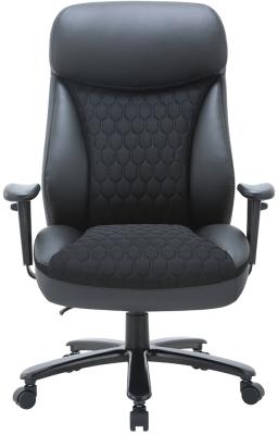 Офисное кресло Chairman CH414 экокожа/ткань, черный Офисное кресло Chairman CH414 экокожа/ткань, черный