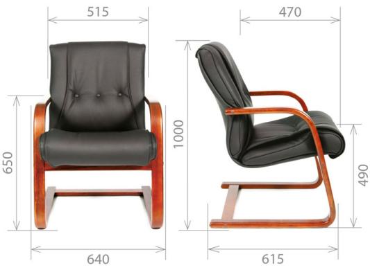 Офисное кресло Chairman 653V Россия черная нат.кожа/экокожа Офисное кресло Chairman 653V Россия черная нат.кожа/экокожа