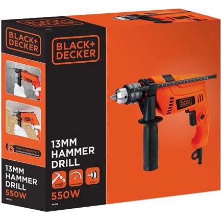 Дрель ударная Black+Decker HD555-RU 550Вт патрон:быстрозажимной реверс Дрель ударная Black+Decker HD555-RU 550Вт патрон:быстрозажимной реверс