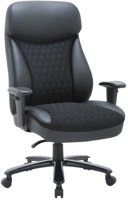 Офисное кресло Chairman CH414 экокожа/ткань, черный Офисное кресло Chairman CH414 экокожа/ткань, черный
