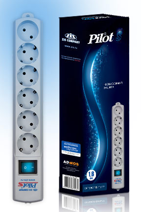 Pilot S 1.8m Сетевой фильтр S 1,8м, 5+1 розетки, Pilot S 1.8m Сетевой фильтр S 1,8м, 5+1 розетки,