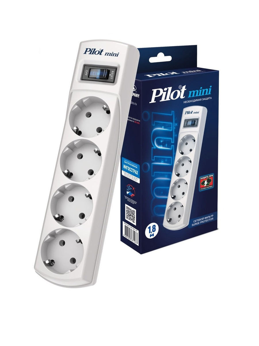 Pilot mini 1.8m Сетевой фильтр mini Pilot mini 1.8m Сетевой фильтр mini