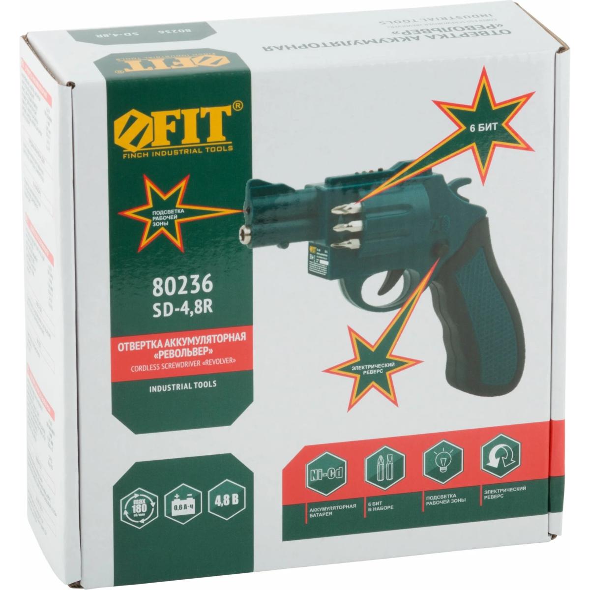 Отвертка аккум. FIT SD-4,8R аккум. патрон:шестигранник 6.35 мм (1/4) (80236) Отвертка аккум. FIT SD-4,8R аккум. патрон:шестигранник 6.35 мм (1/4) (80236)