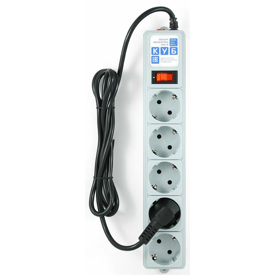 POWERCUBE SPG-B-6 Сетевой фильтр Power Cube 19 метра, 5 POWERCUBE SPG-B-6 Сетевой фильтр Power Cube 19 метра, 5