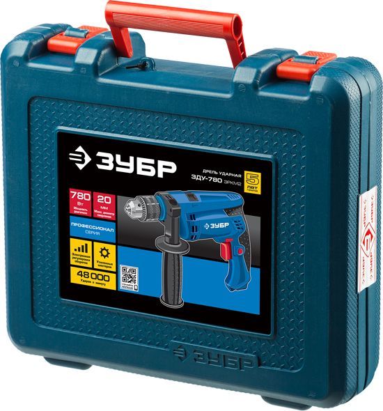 Дрель ударная Зубр ЗДУ-780 ЭРКМ2 780Вт патрон:кулачковый реверс (кейс в комплекте) Дрель ударная Зубр ЗДУ-780 ЭРКМ2 780Вт патрон:кулачковый реверс (кейс в комплекте)