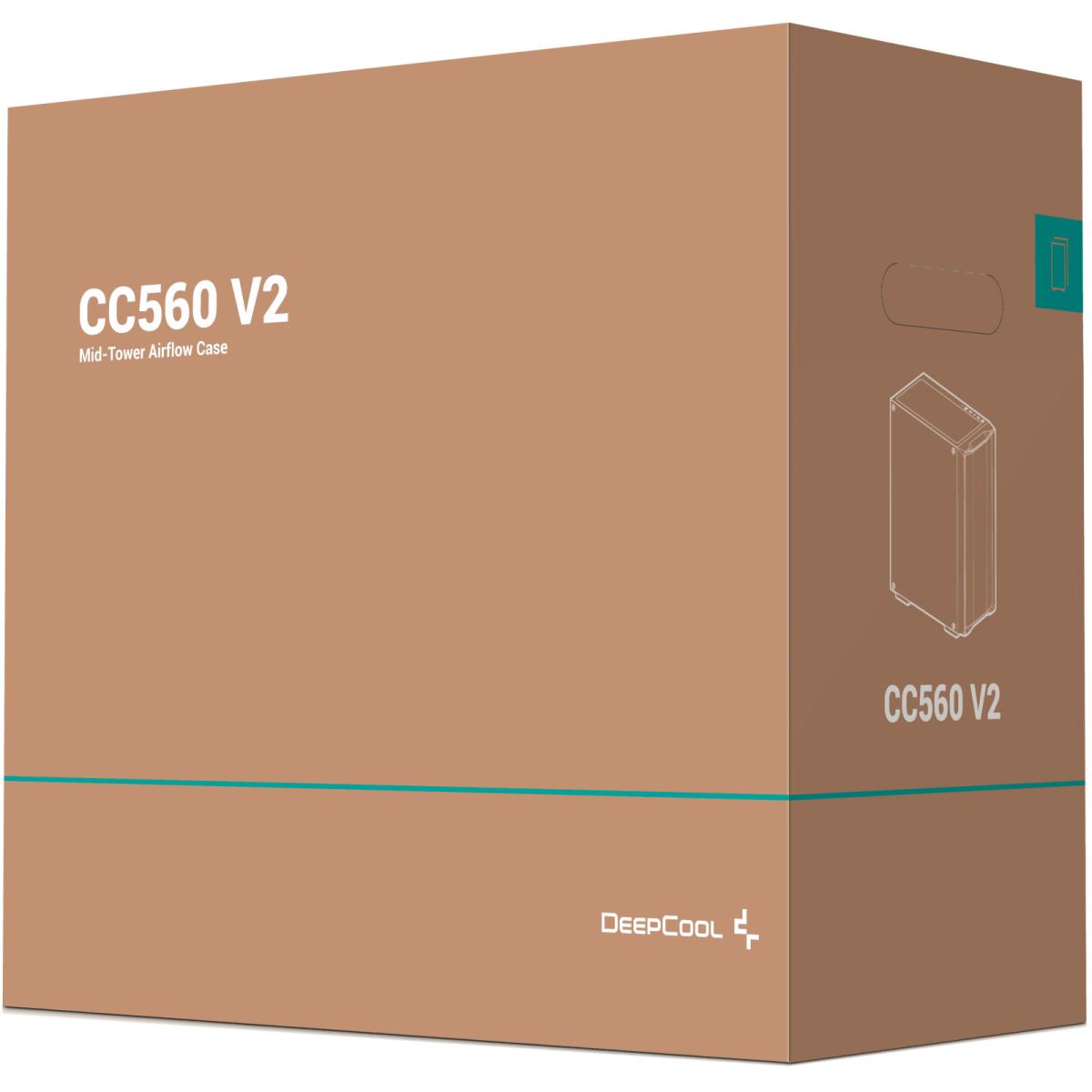Deepcool CC560 V2 корпус без БП боковое окно Deepcool CC560 V2 корпус без БП боковое окно